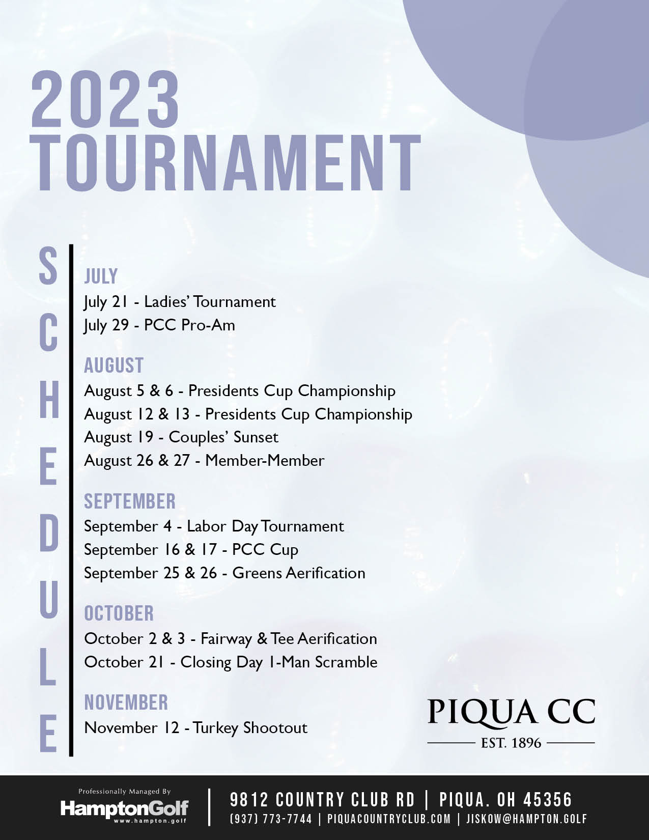 PCC 2023 Tournament Schedule EMAIL